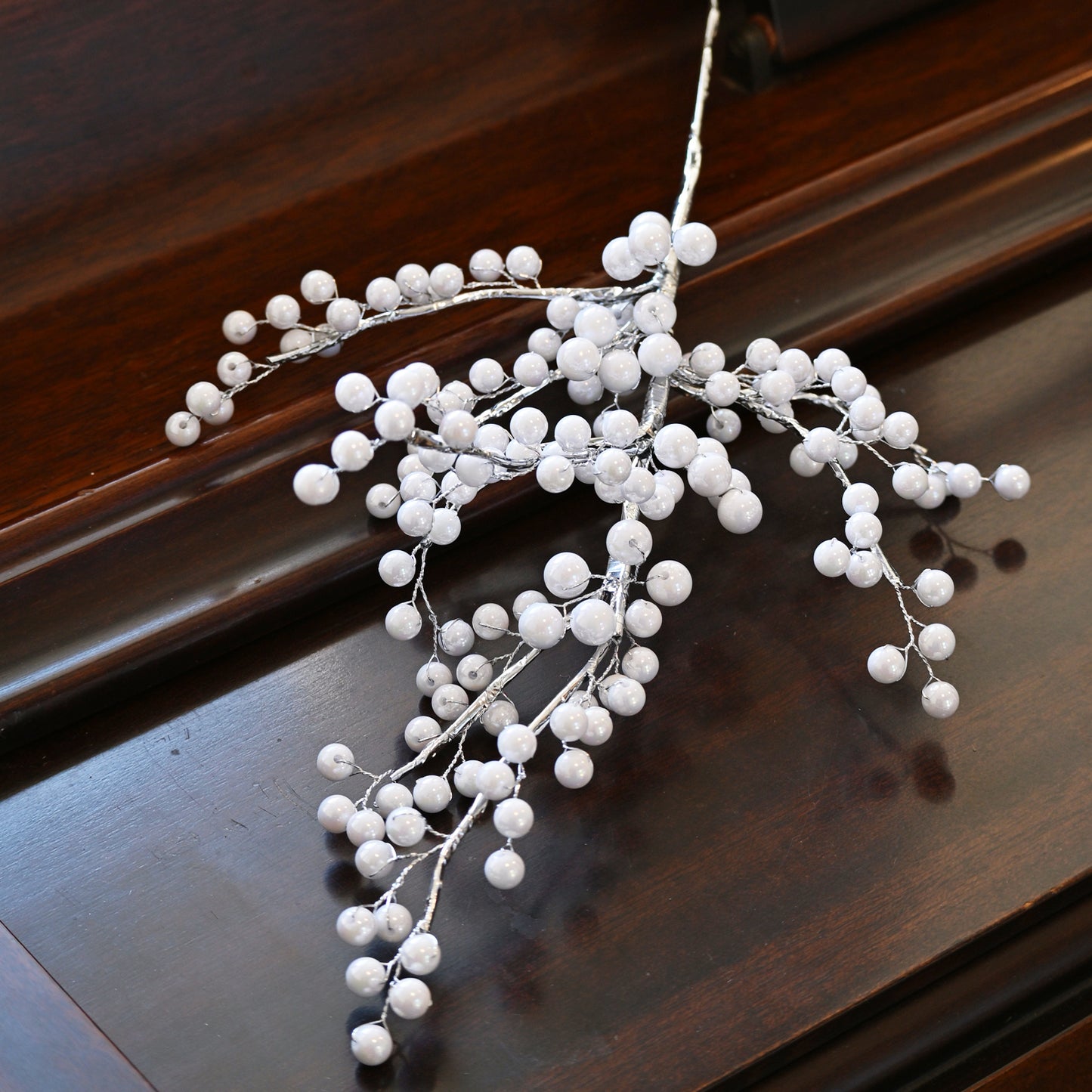 Handmade White Berry Branch Picks K190