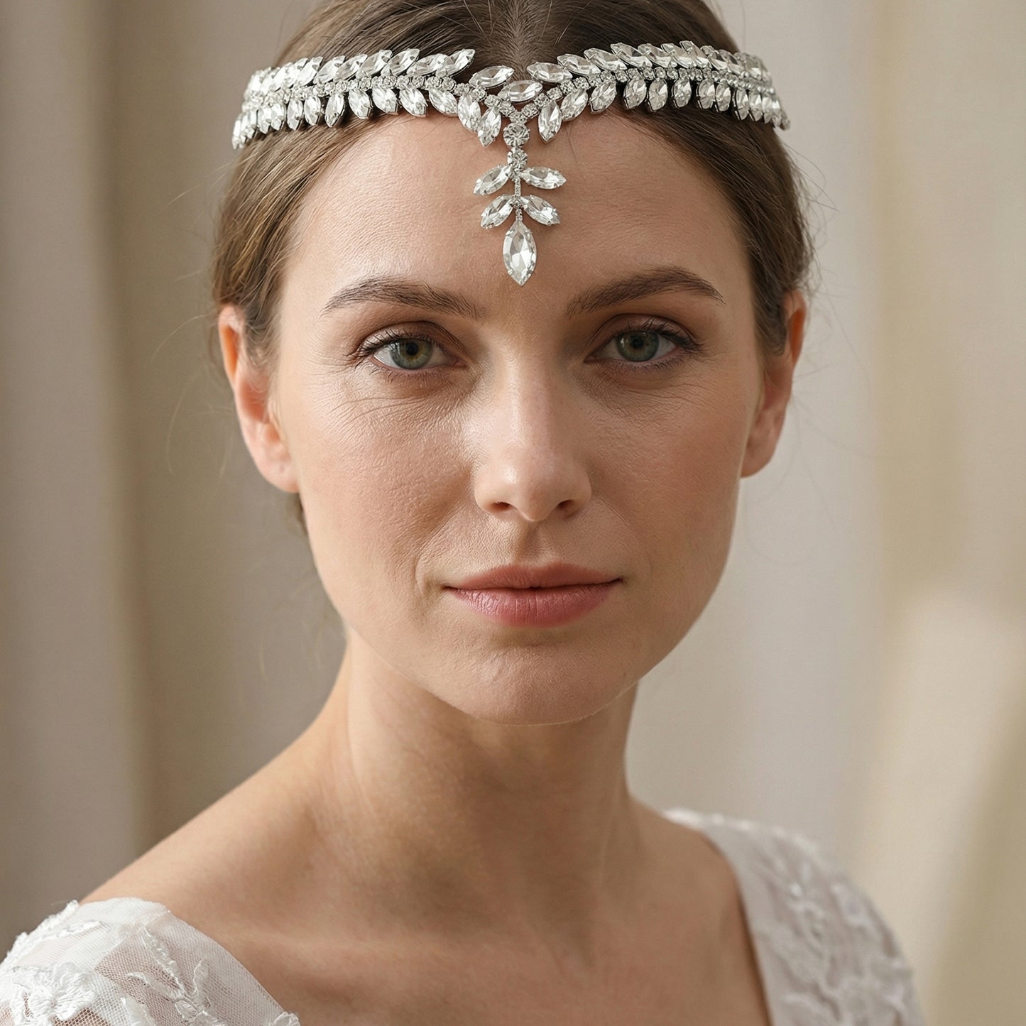 Bridella BHP529-S Silver Rhinestone Tiara