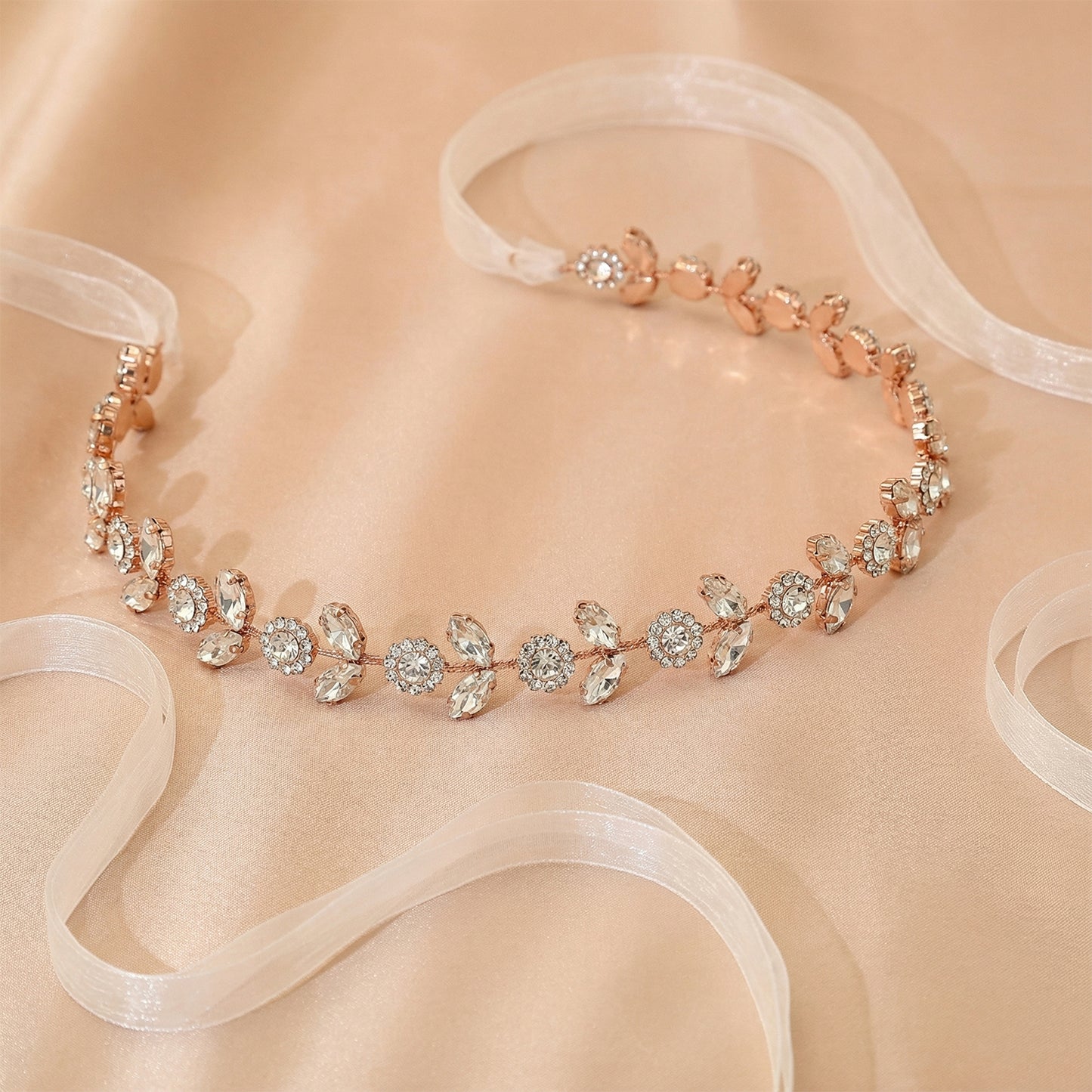 Bridella BHP309-G Gold Rhinestone Crown