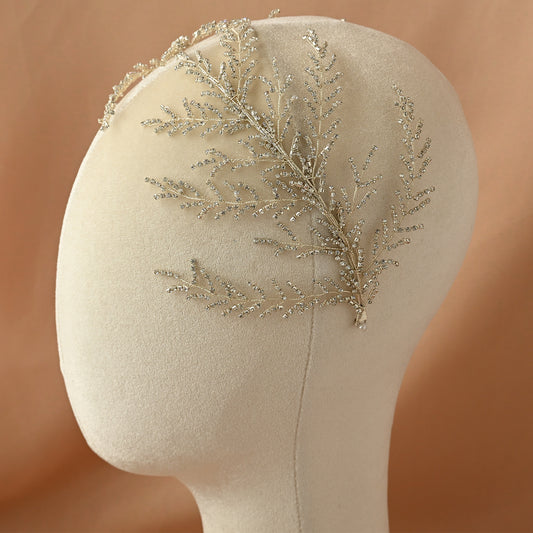 Bridella BHP493-S Silver Rhinestone Crown