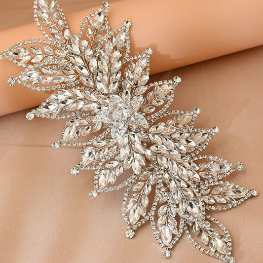 Bridella BHP413-S Silver Rhinestone Tiara
