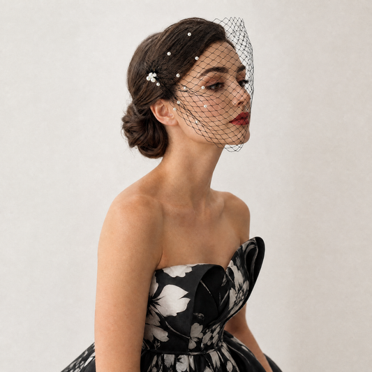 Classic Birdcage Bridal Veil Wedding Hair Veil - Bridella BMA08-B