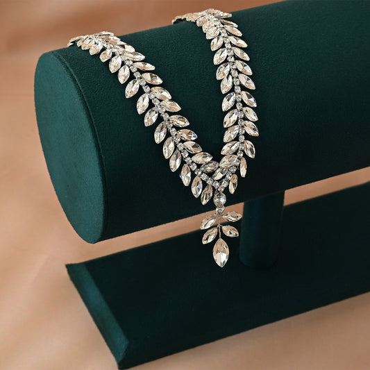 Bridella BHP529-S Silver Rhinestone Tiara