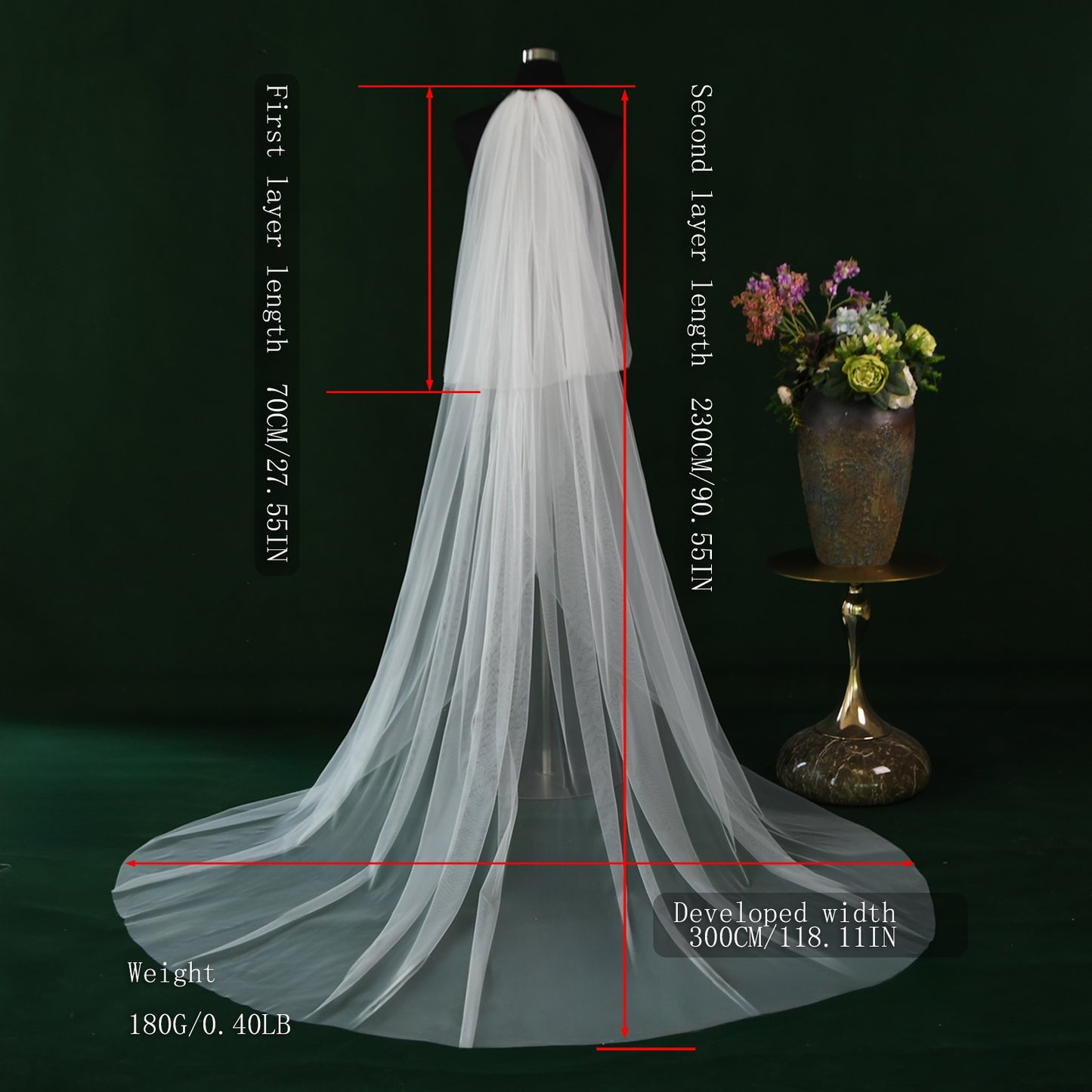 M171-I ivory mesh hair comb