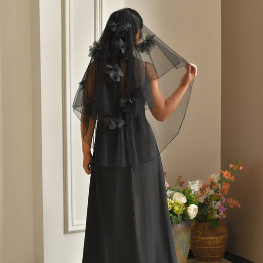 M178 black mesh veil