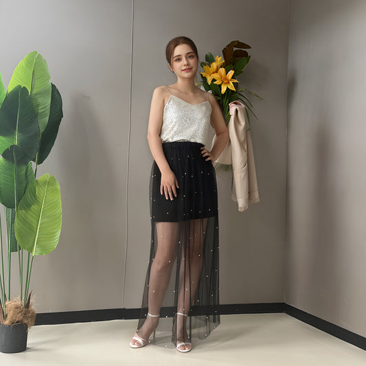 V210-B black pearl mesh accessory