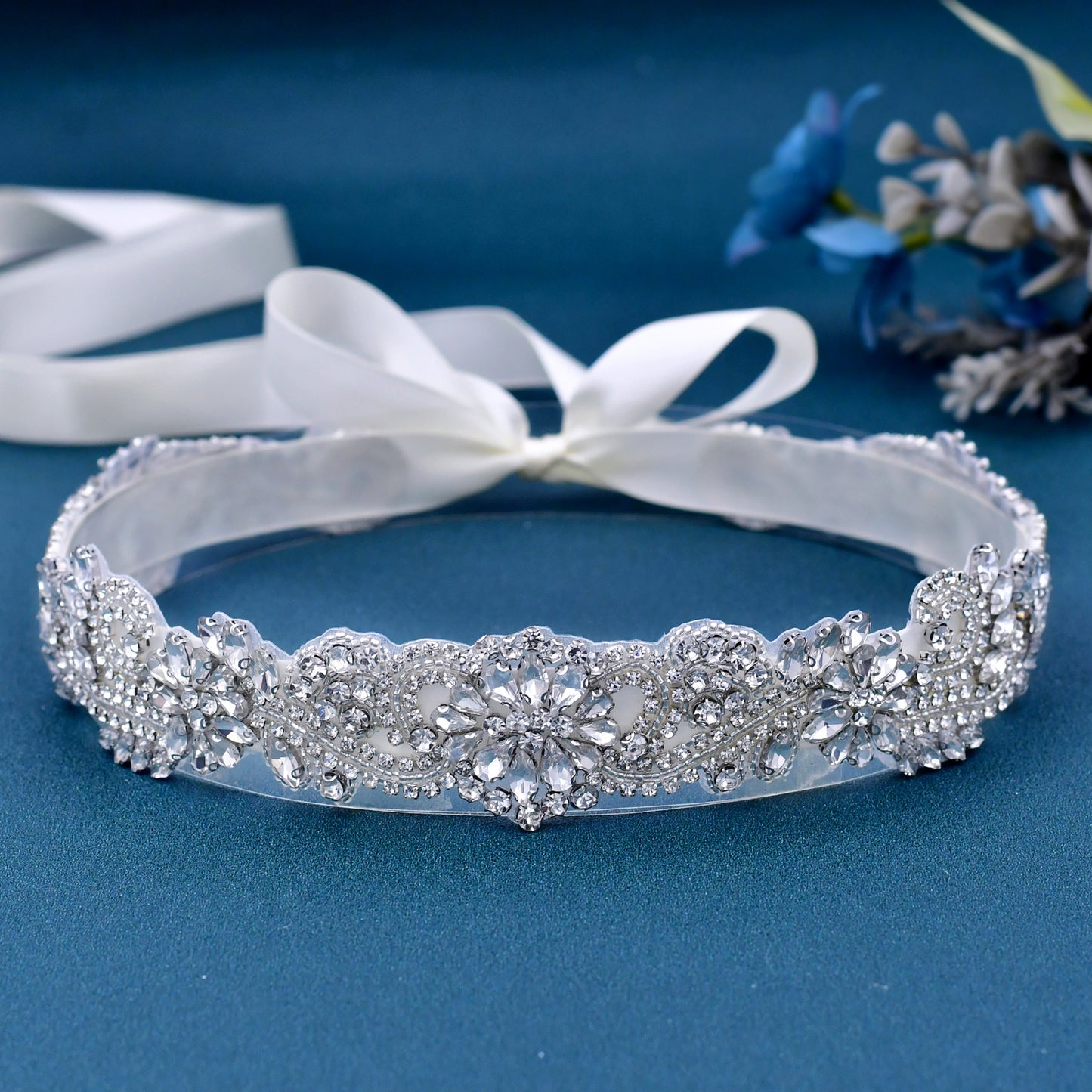 BRIDELLA BS106 Middle East Ramadan Womens Heavy Industry Diamond Belt Luxury Full Diamond Handmade Waist Accessory