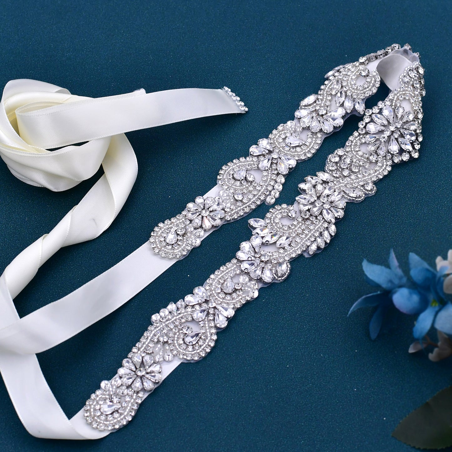 BRIDELLA BS106 Middle East Ramadan Womens Heavy Industry Diamond Belt Luxury Full Diamond Handmade Waist Accessory
