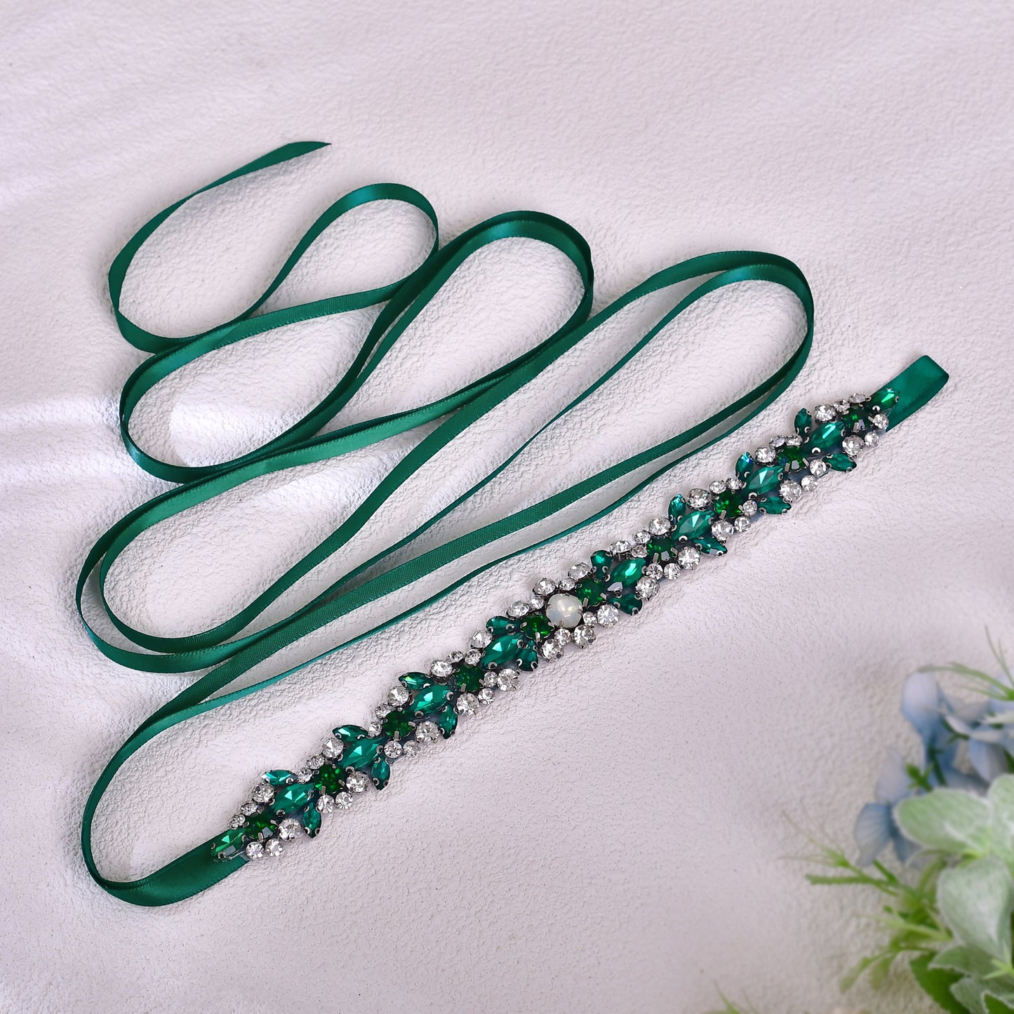 BRIDELLA BS113KL Grandmother Green Ladies Party Dress Belt