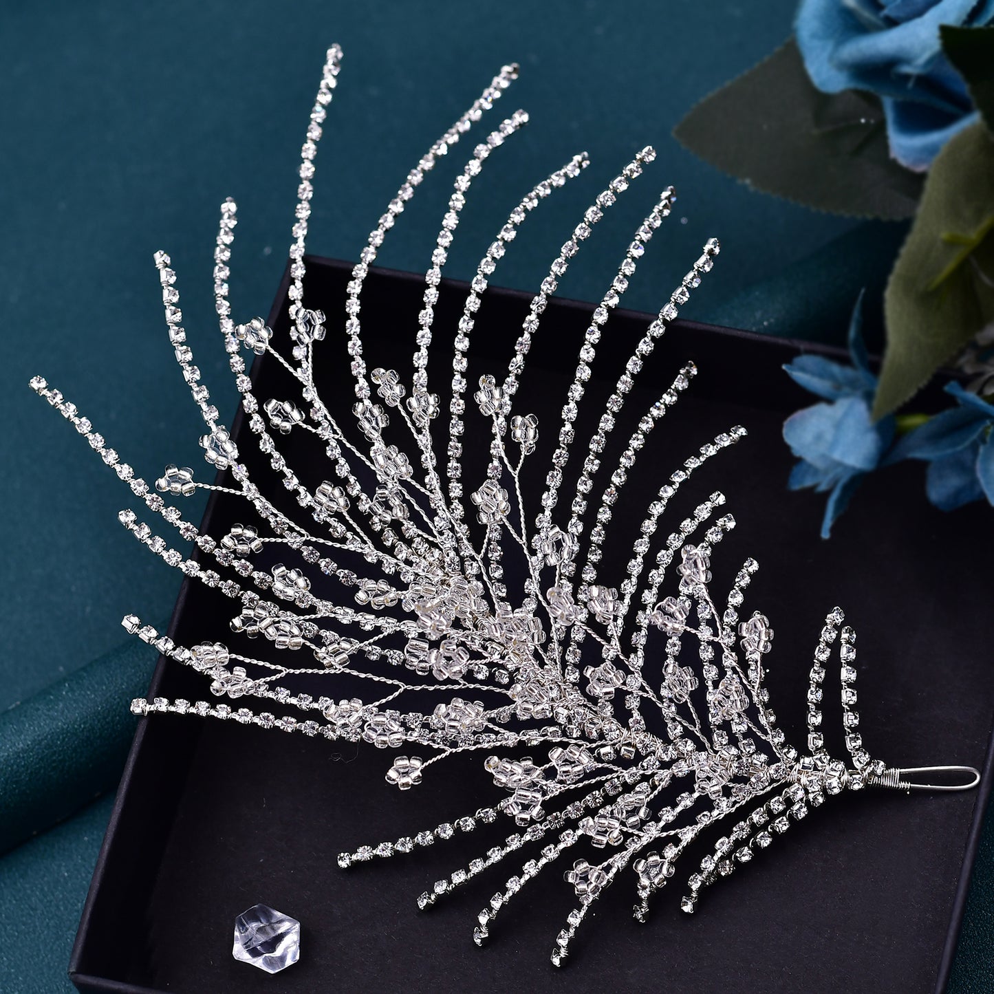 BRIDELLA BHP188 Bridal Headwear Wedding Rhinestone Headpiece Fashion Hair Jewelry Woman Head Piece Crystal Bride Hair Accessories