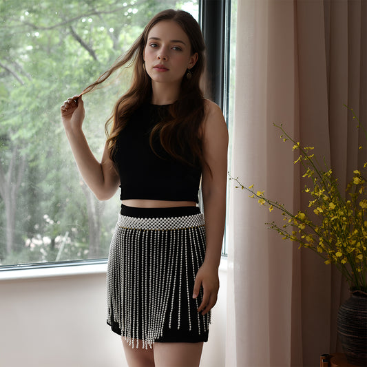 VG97 ivory pearl shawl