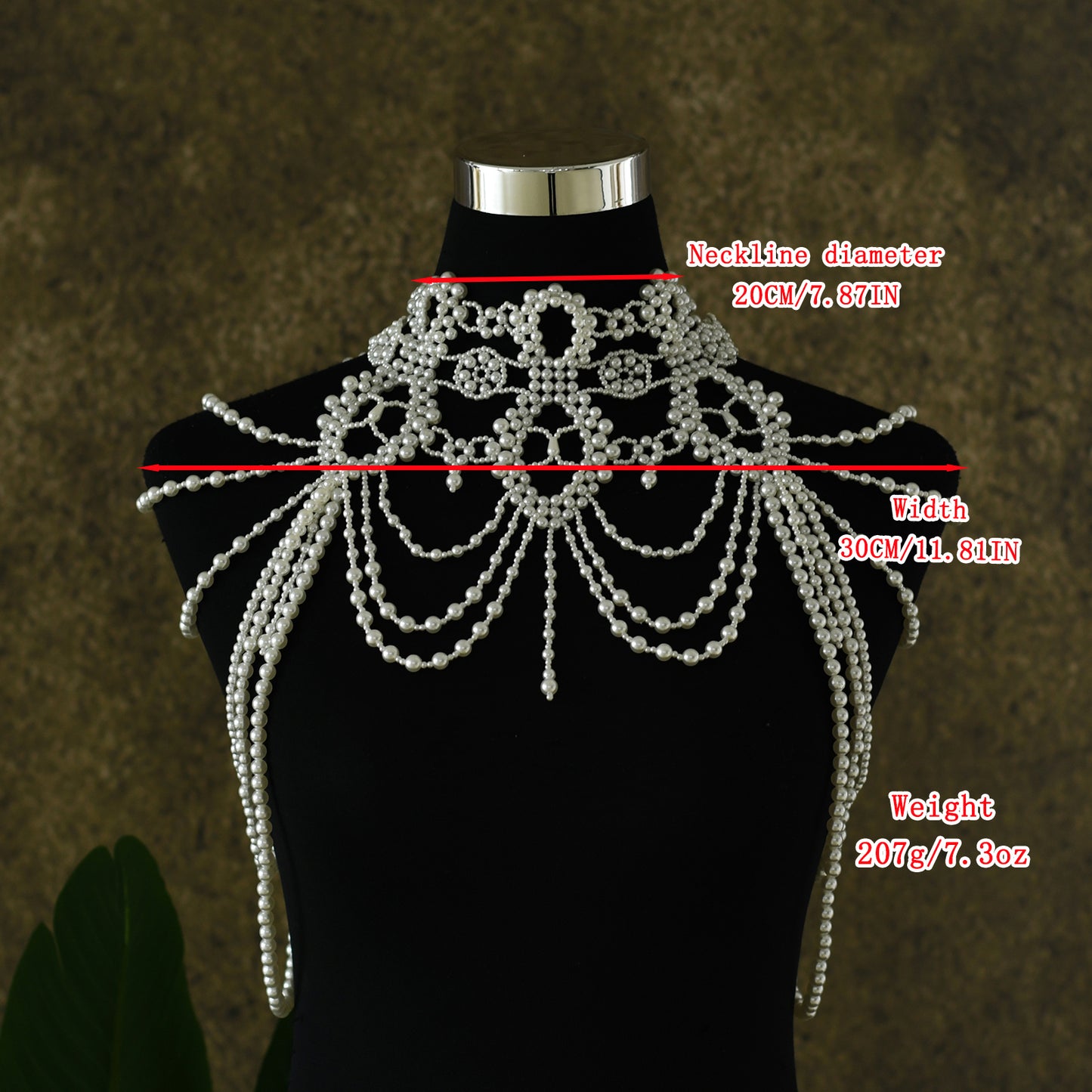 BRIDELLA BVG09A Women's Dresses Sweaters Bikinis Body Chains Hand-Beaded Wedding Accessories Shawl