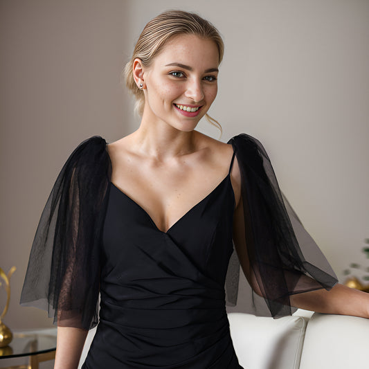 VG40-B black mesh shawl