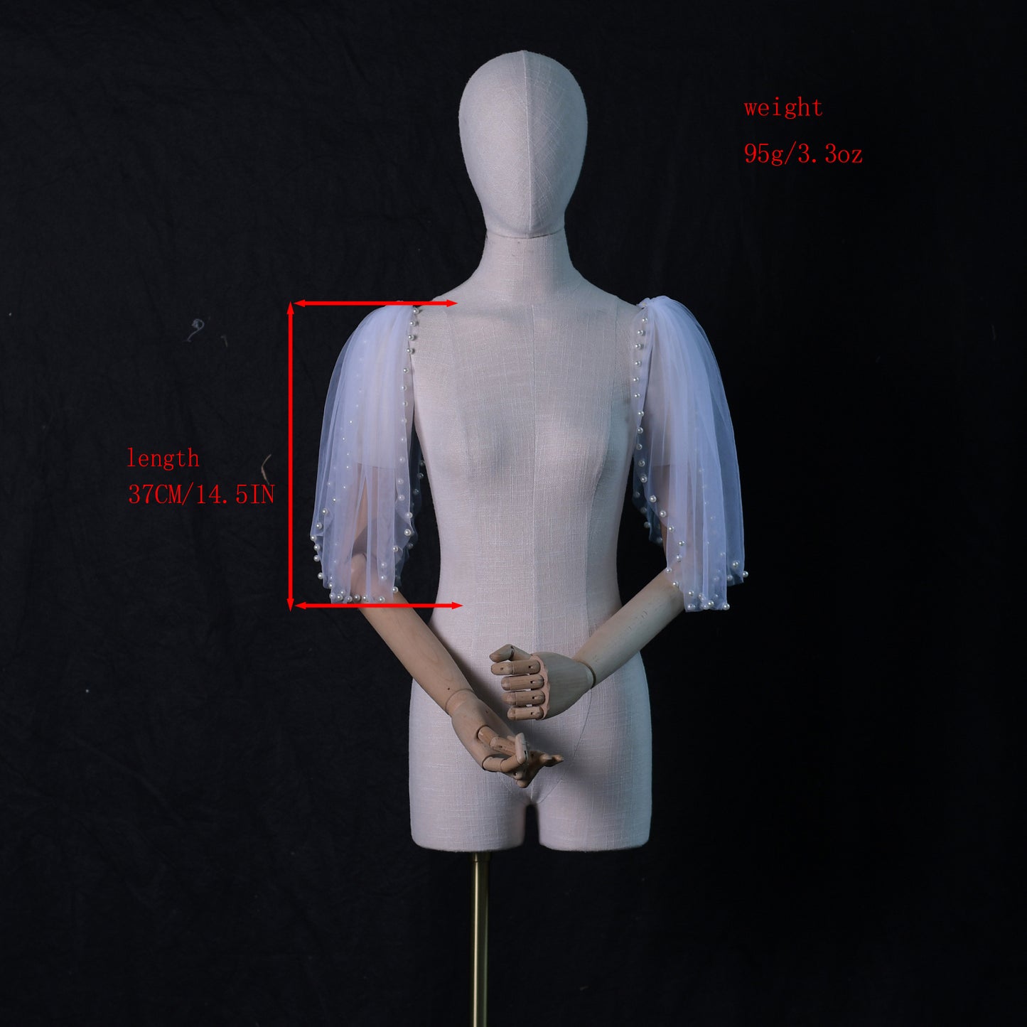 VG40A-W white mesh shawl