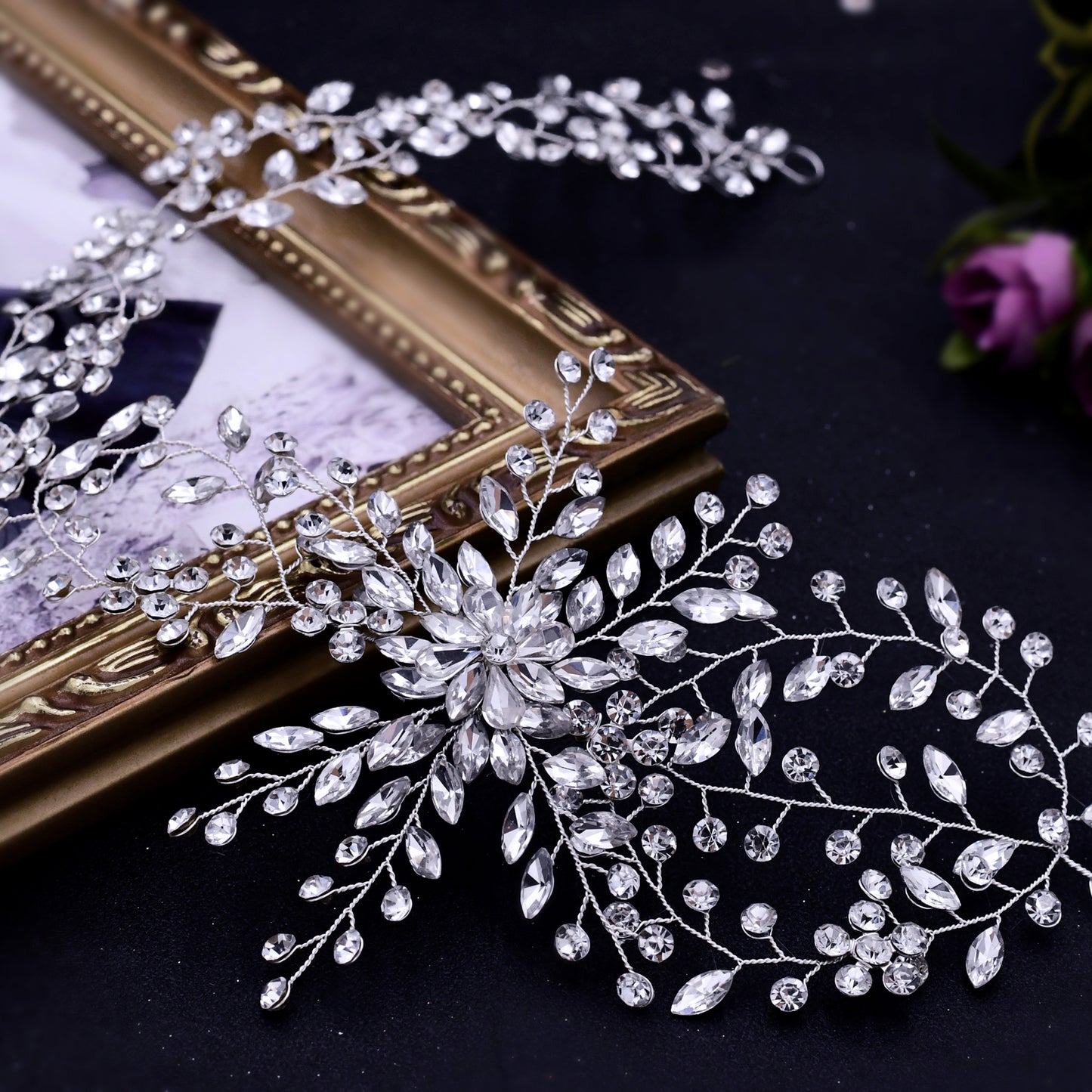 BRIDELLA BHP242 Wedding Headwear Headdresses for Girlfriend Fascinators Headband Bridal Hair Accessories Fashion Woman Tiara