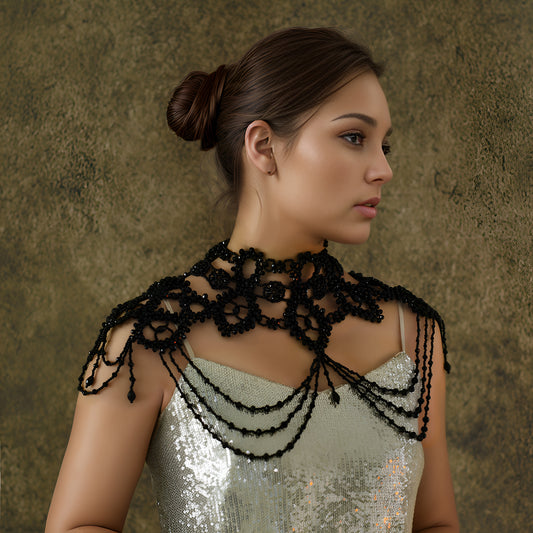 VG09-B ivory pearl shawl