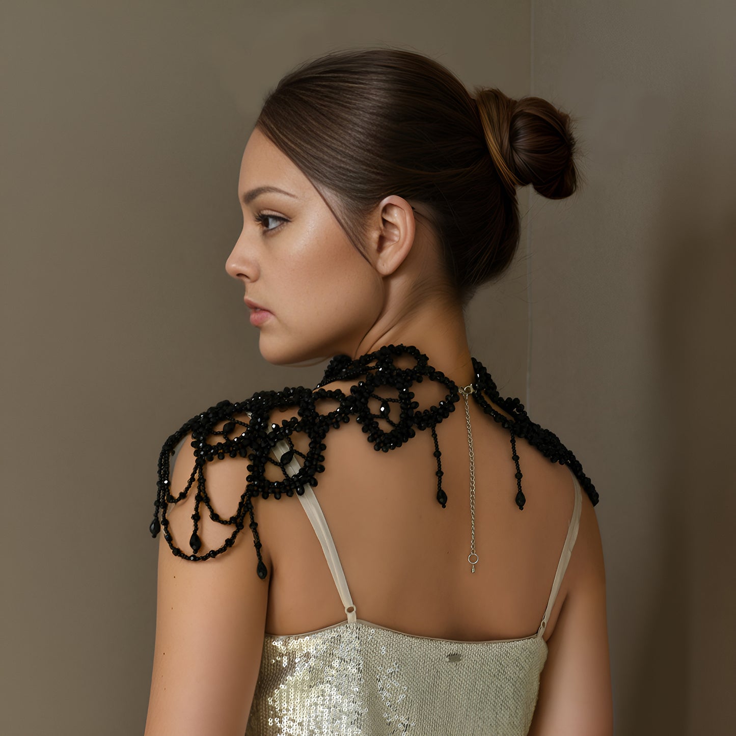 BRIDELLA BVG09 High Quality Imitation Pearl Women's Body Necklace Handmade Beaded Fashion Clothing Accessories Wedding Dress Styling Accessories