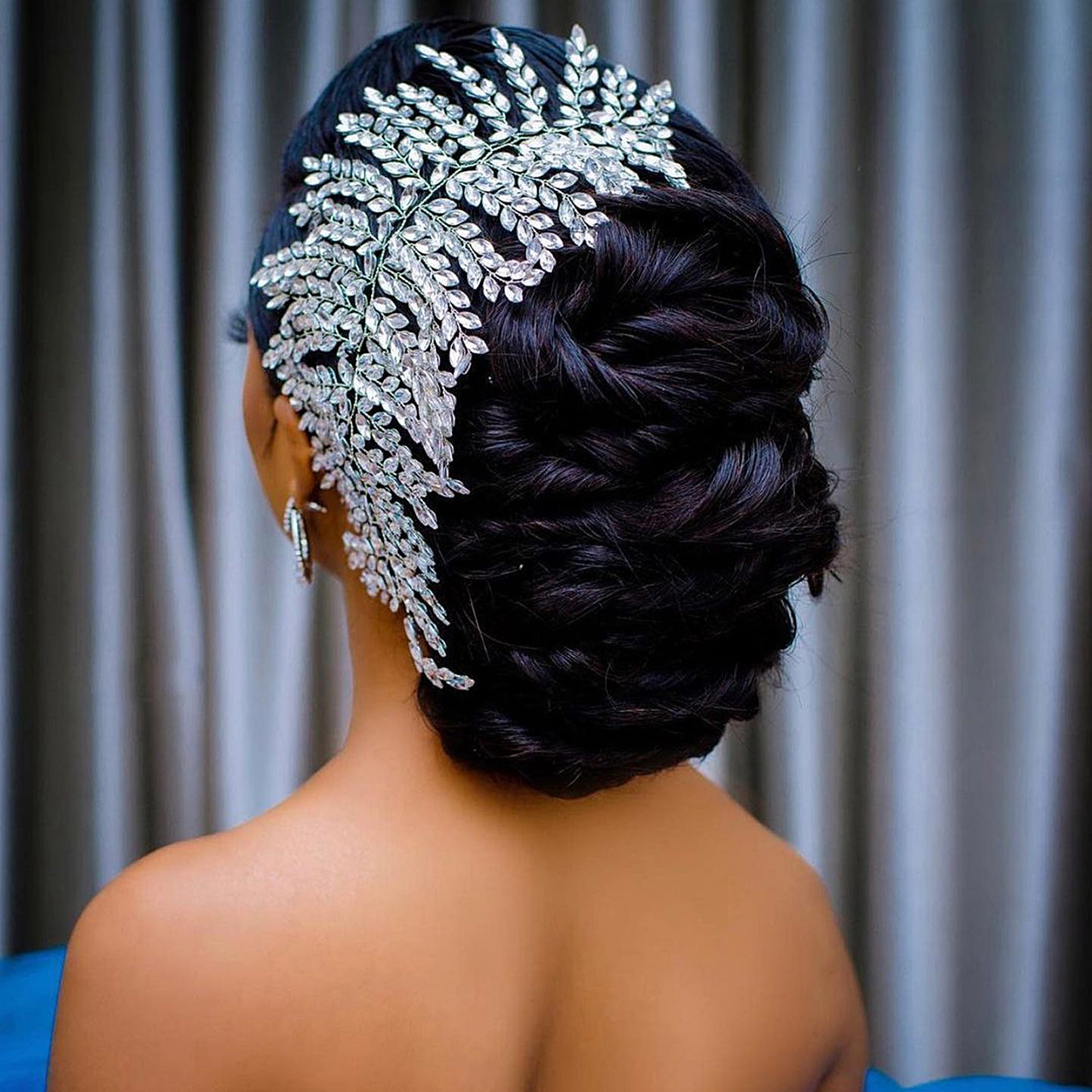 BRIDELLA BHP238 Wedding Hair Accessories Rhinestone Bridal Headband Elegant Women Tiara and Crown Girls Gifts Headdress for Party