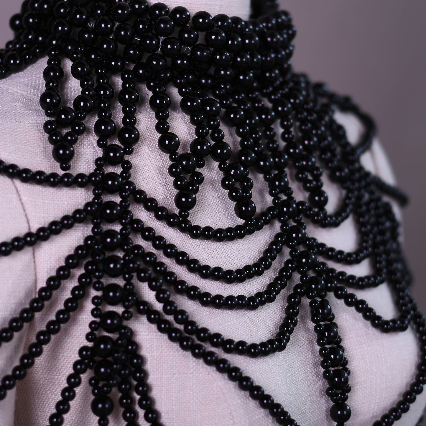 BRIDELLA BVG39 Sexy European And American Imitation Pearl Body Chain Luxury Multi Layer Pearl Bridal Wedding Tassel Shawl