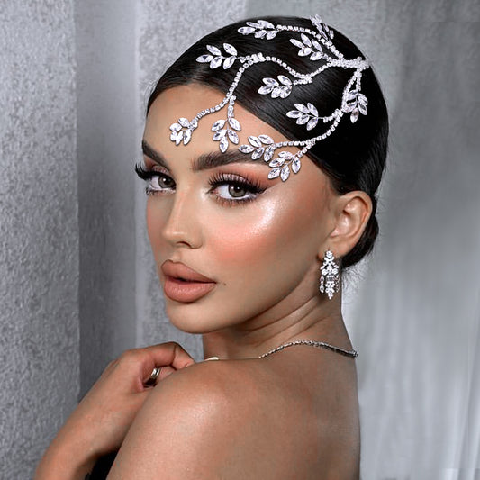 BHP798-S silver rhinestone tiara