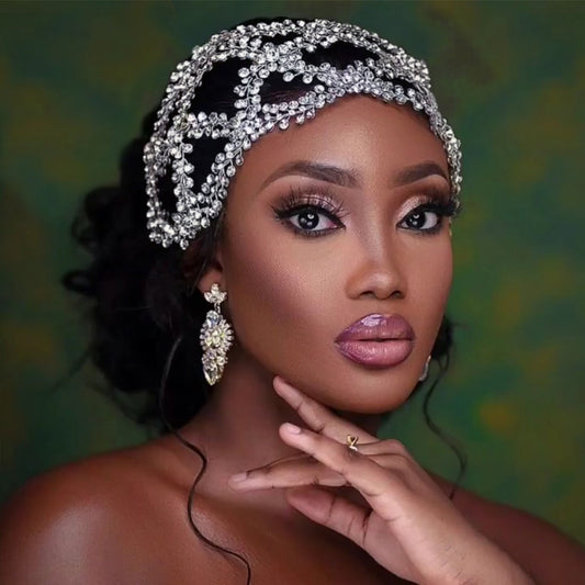 BHP243-S silver rhinestone tiara