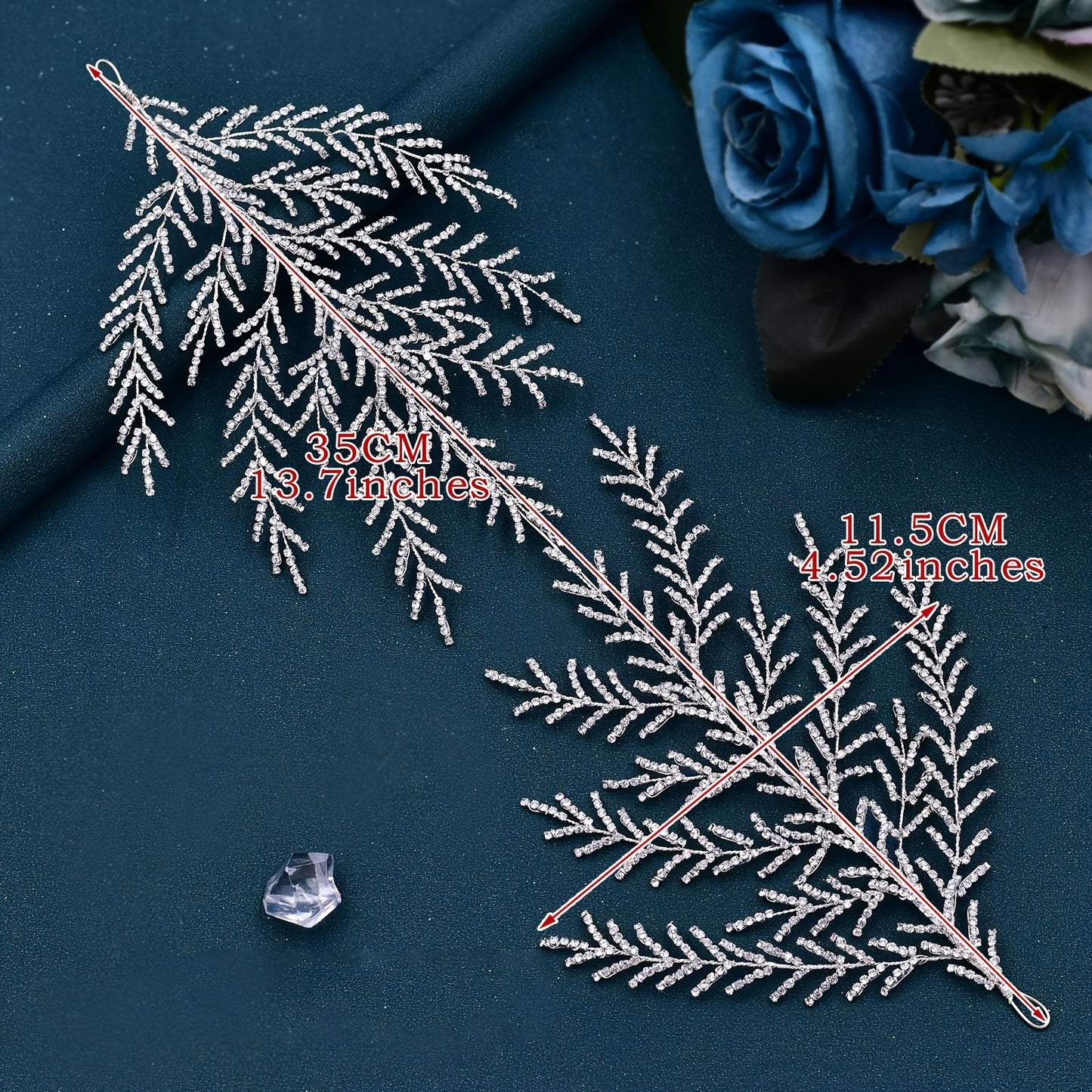 BRIDELLA BHP493 Bridal Headband Rhinestone Hair Jewelry for Women Tiaras Crystal Wedding Crown Bride Head-wear Hair Accessories