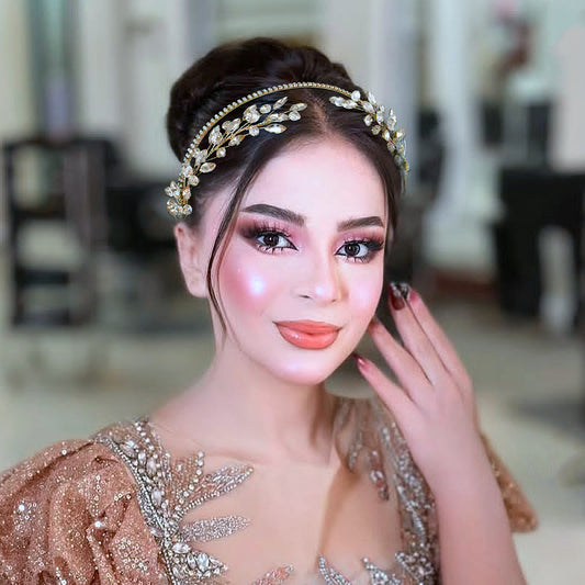 gold rhinestone headband