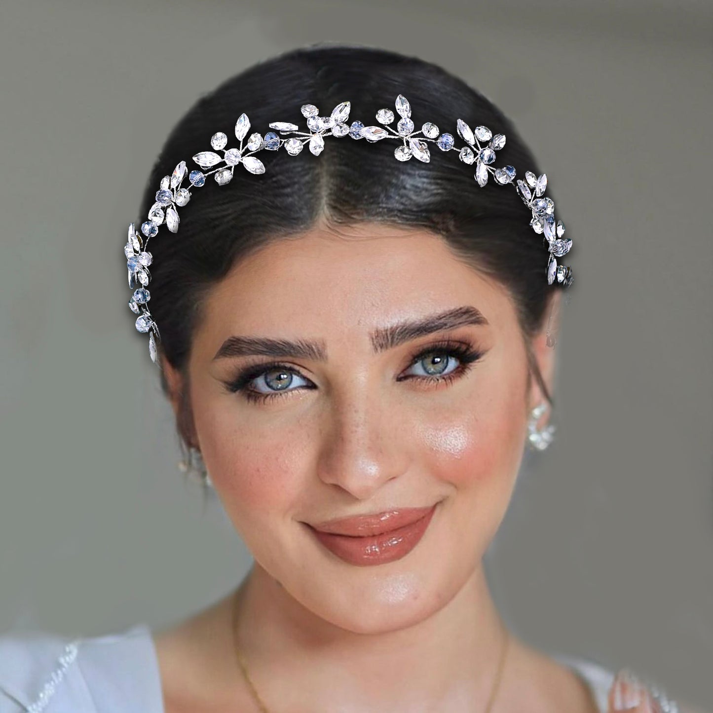 BRIDELLA BHP731 Bling Rhinestone Hair Band Bride Tiaras Women Fashion Wedding Headwear Hair Accessories Handmade Headband