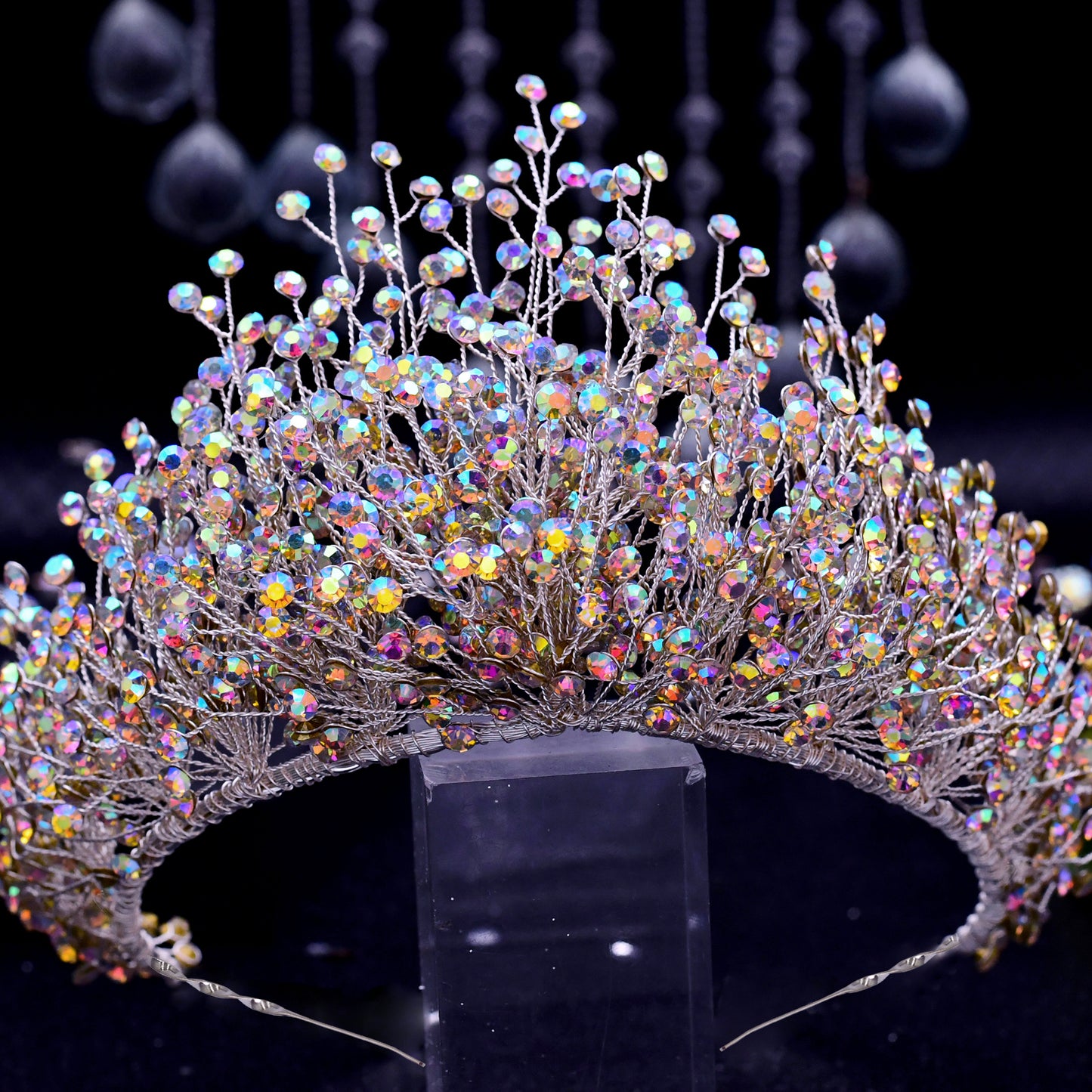 BRIDELLA BHP193 Bride Crown Bridal Tiara Wedding Hair Crown Bride Crown Bridal Wedding Hair Jewelry Princess Diadem Accessories
