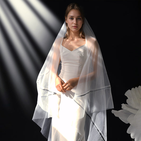 M148-W ivory mesh hair comb