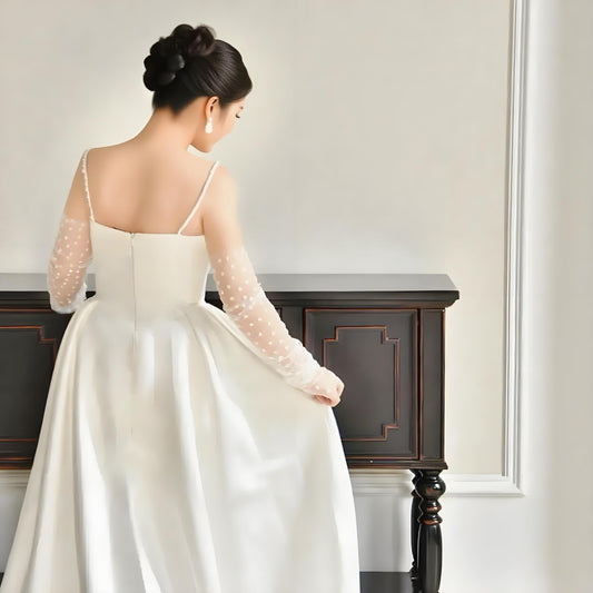 OG33 white mesh veil