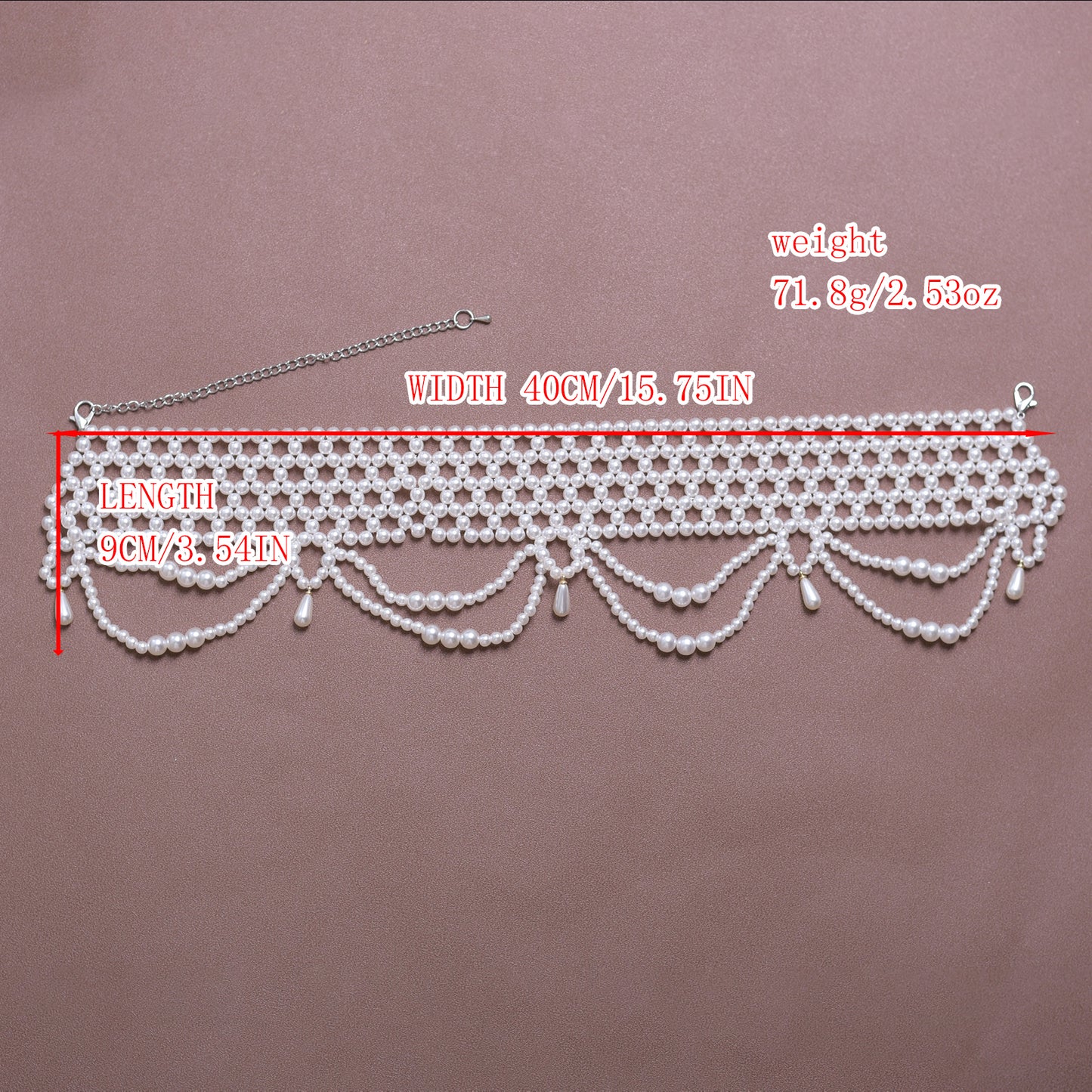 VG96 white pearl shawl