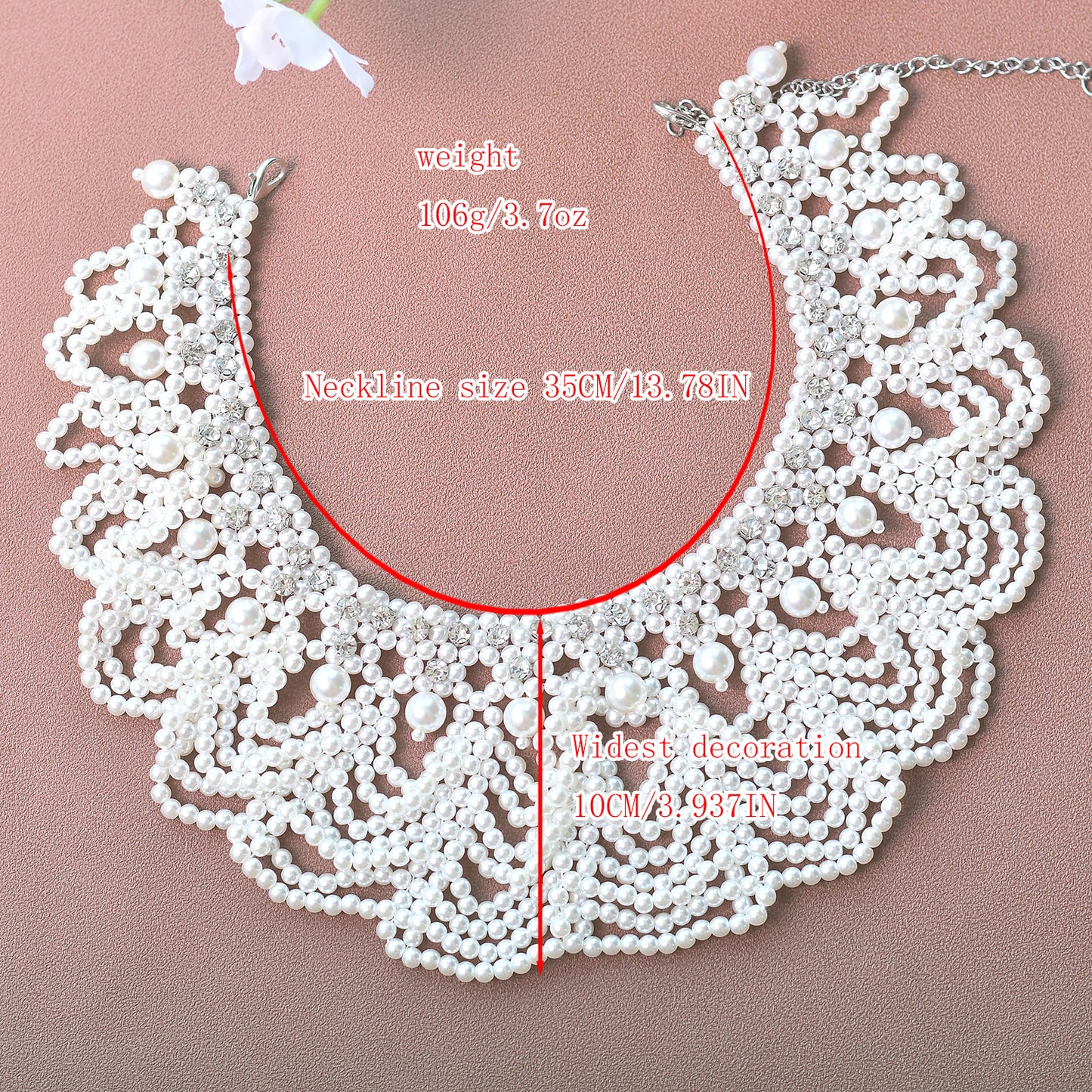 VG05-W white pearl shawl