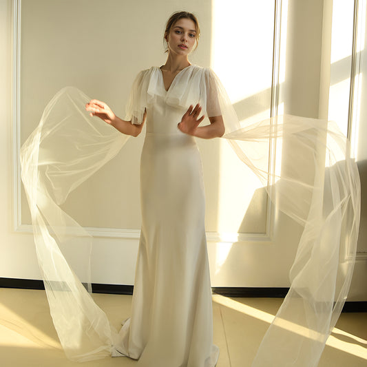 MG06-I white mesh veil