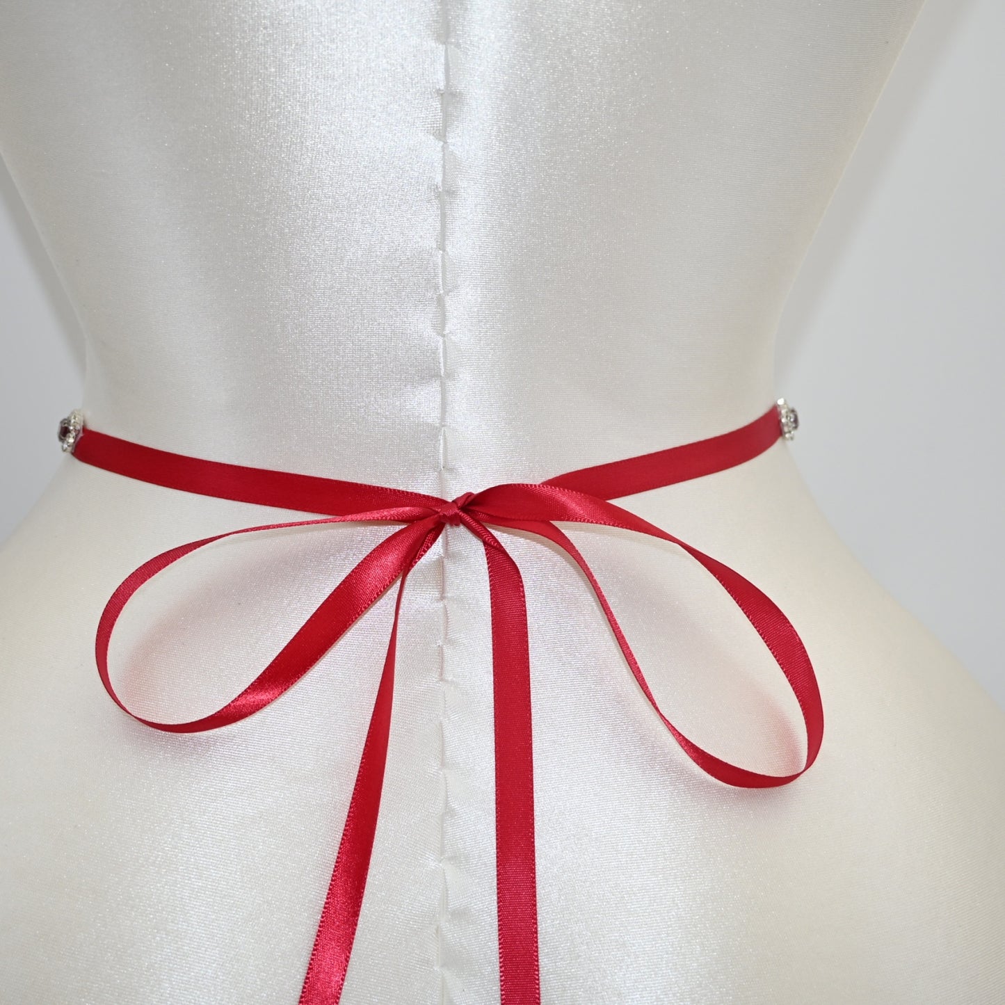 Bridella BS189 Wine Rhinestone Belt