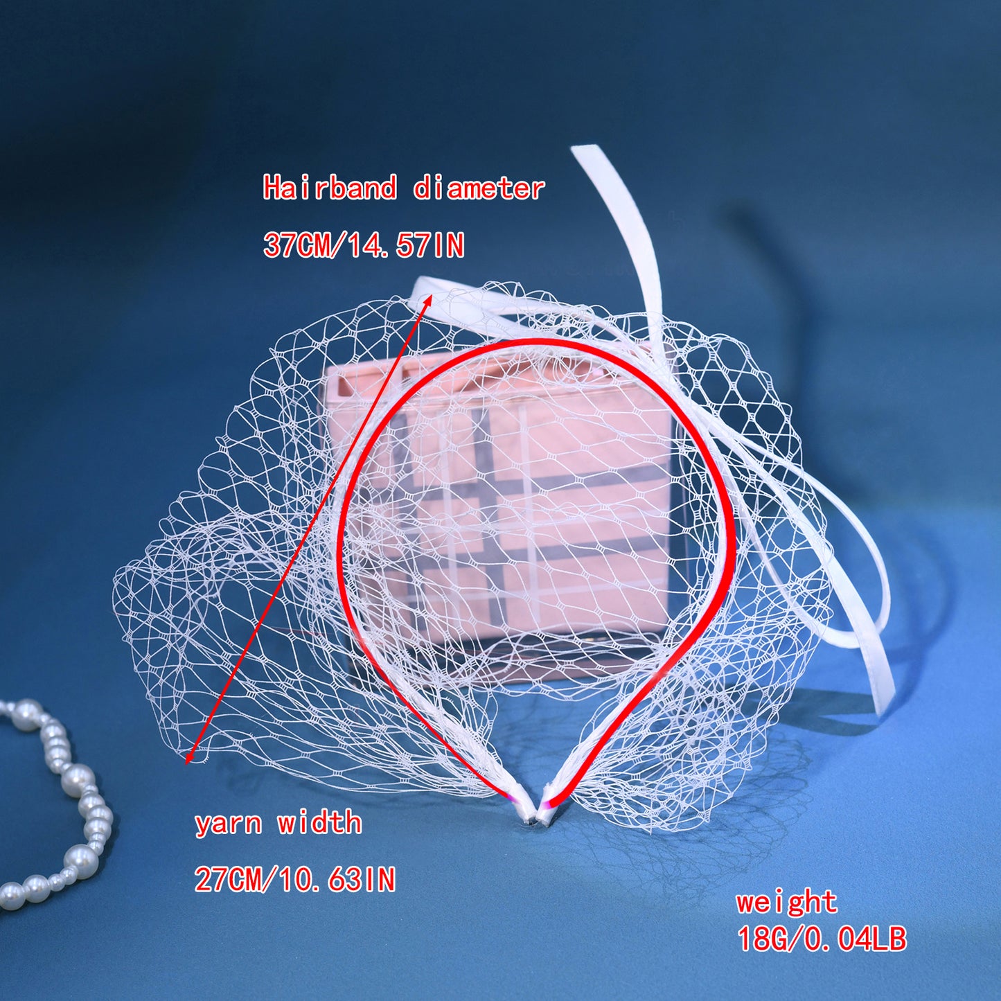 Bow Birdcage Bridal Veil Wedding Headband Veil - Bridella BMA23-W
