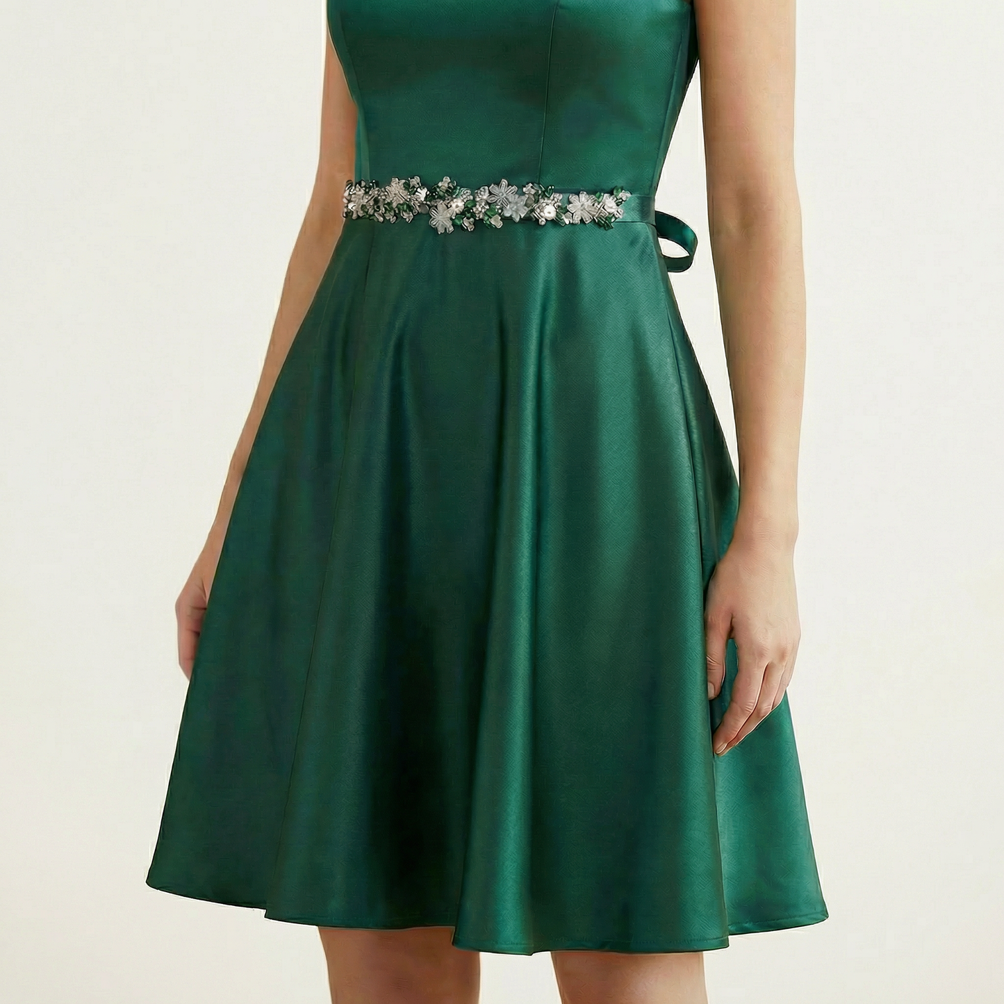 Rhinestone Flower Belt – Bridella BS434