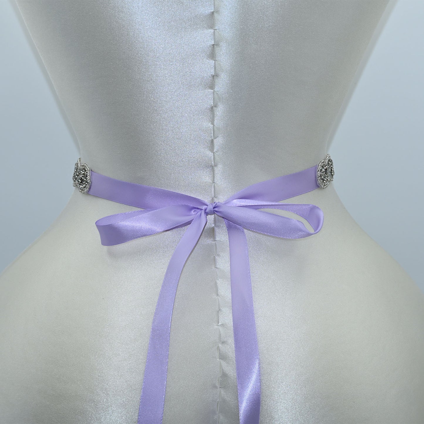 Bridella BS62 Purple Rhinestone Belt