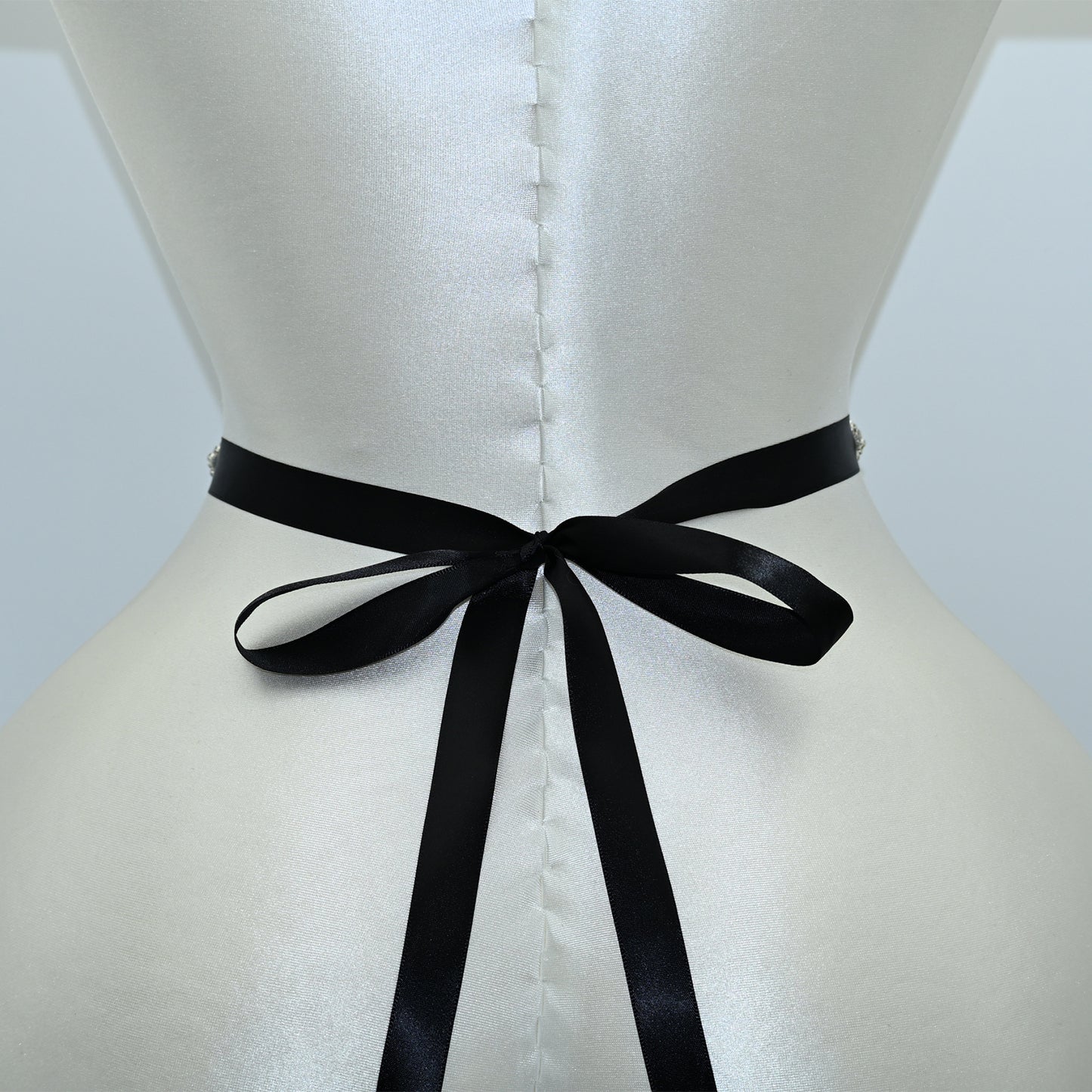 Bridella BS12 Ivory Rhinestone Belt