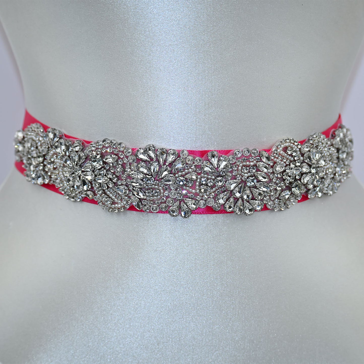 Bridella BS120 Red Rhinestone Belt
