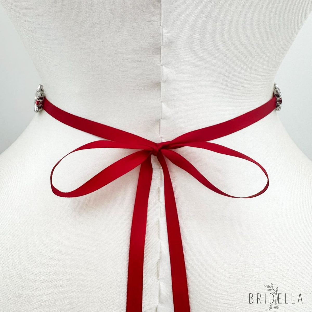 Burgundy Rhinestone Belt - Burgundy - Blets