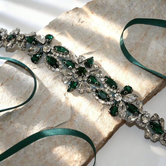 Bridella BS167KL Emerald Rhinestone Accessory