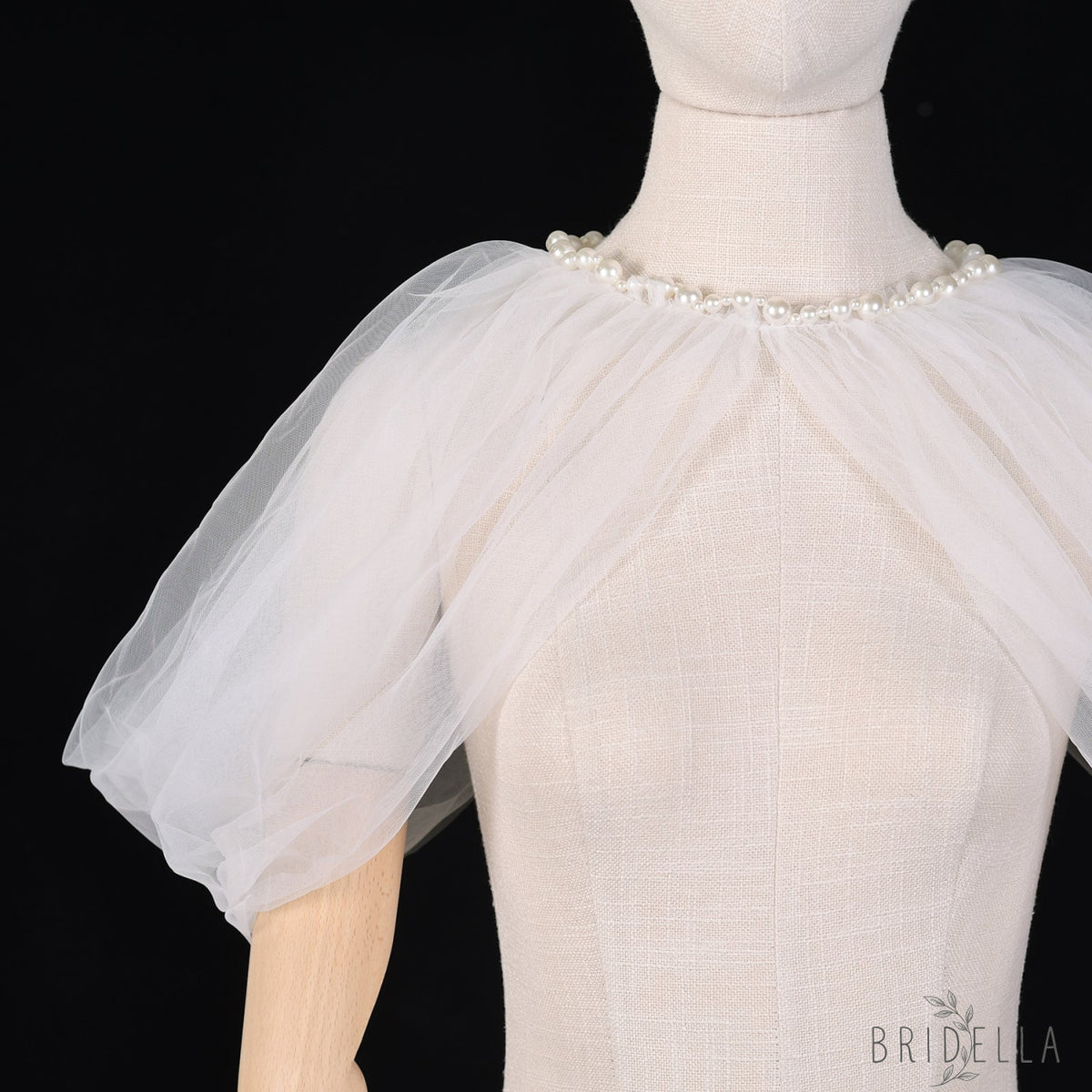 VG90-I ivory mesh shawl