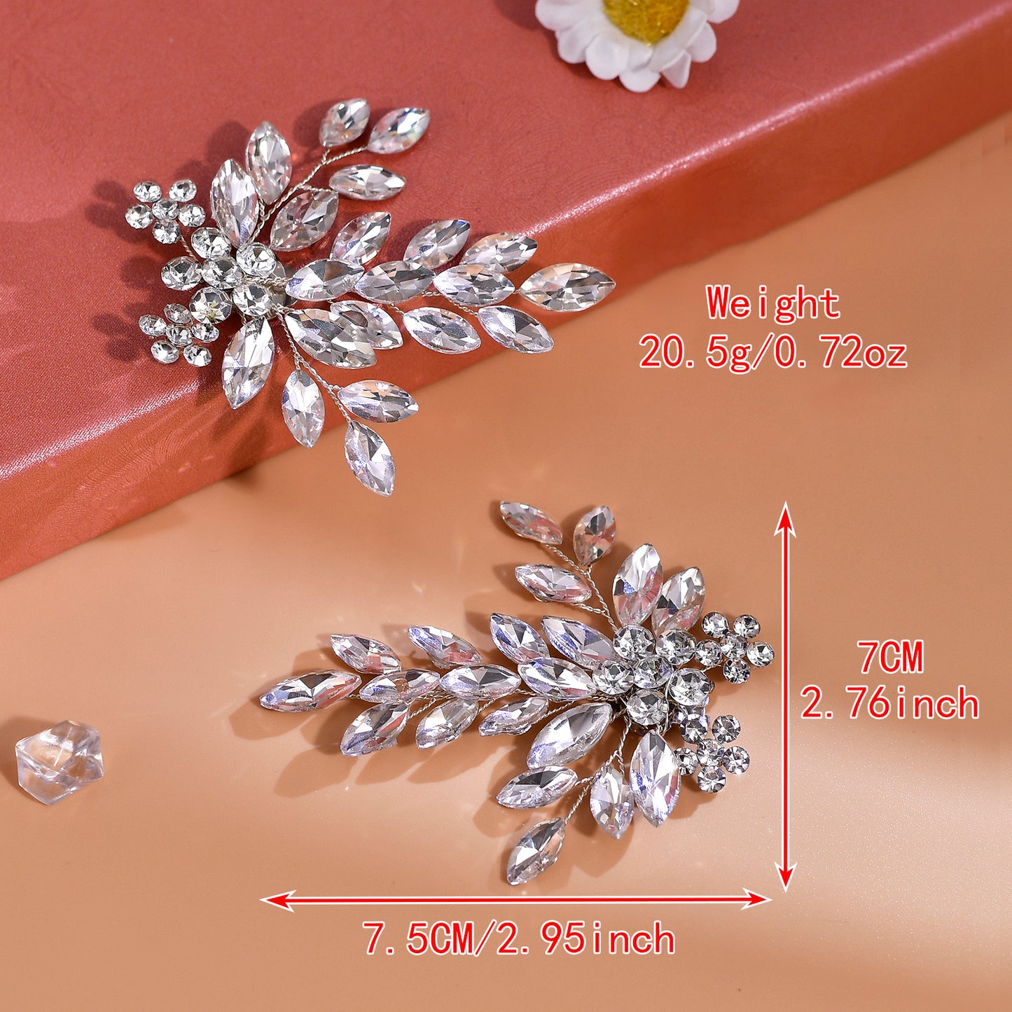 Rhinestone Bridal Shoe Clips Wedding Heel Decor - Bridella BHX50-S