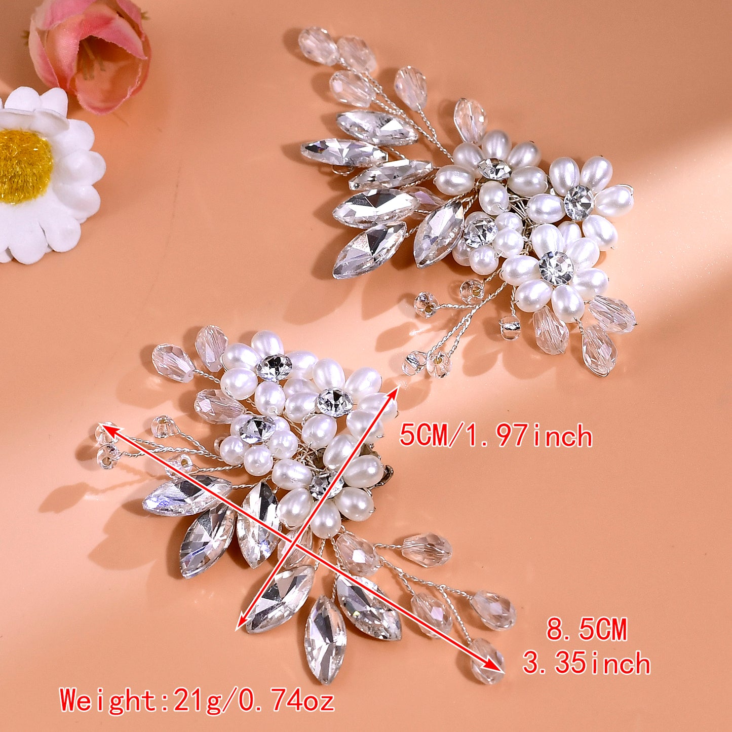 Pearl Flower Bridal Shoe Clips Wedding Heel Decoration - Bridella BHX69