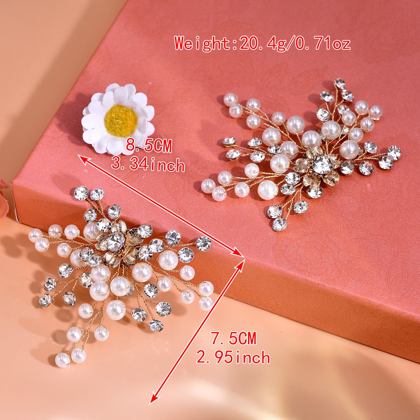 Pearl Gold Bridal Shoe Clips Wedding Heel Decoration - Bridella BHX61