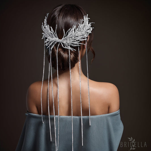 BHP639-S silver rhinestone headband