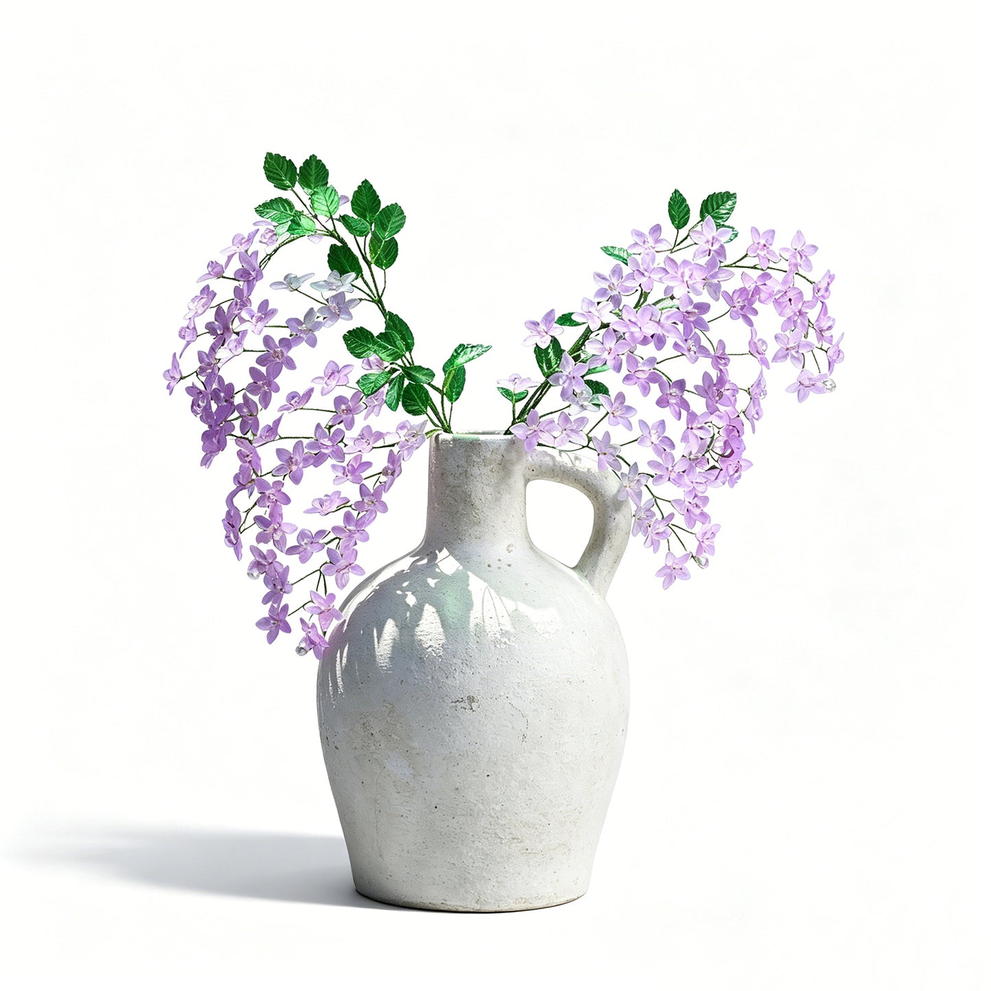 Artificial Light Purple Trailing Flower Stem, Single Stem Fake  K05