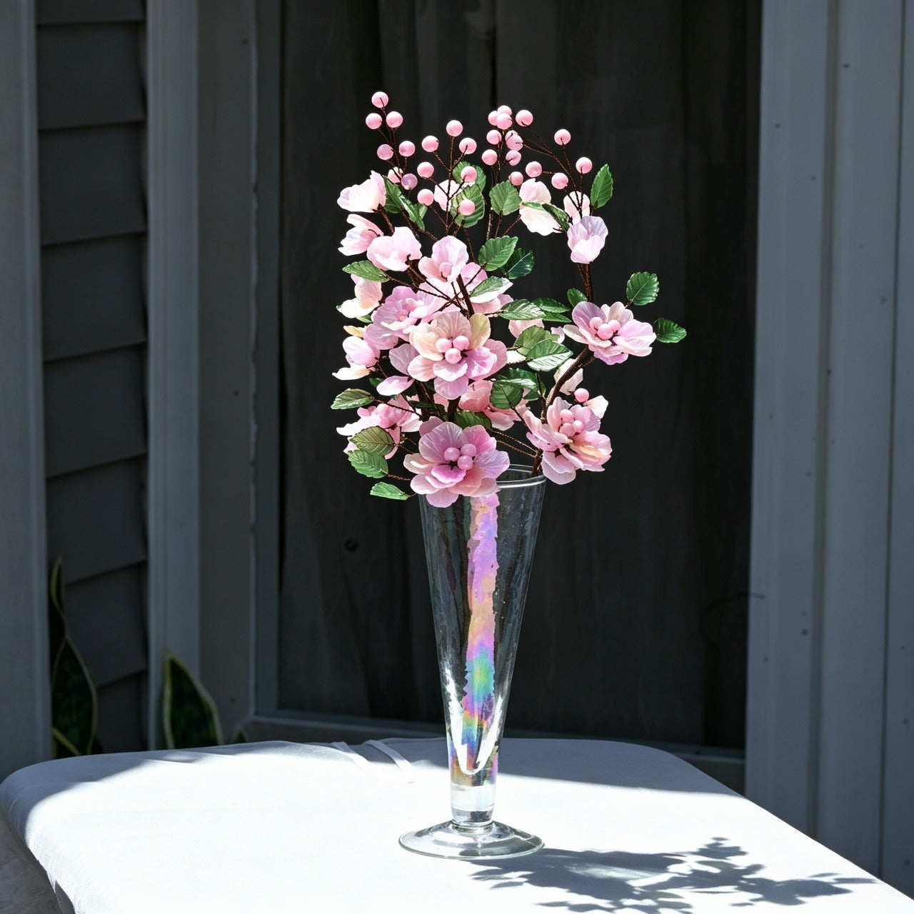 Handmade Translucent Acrylic Cherry Blossom Floral Stems K115