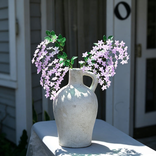 Artificial Light Purple Trailing Flower Stem, Single Stem Fake  K05